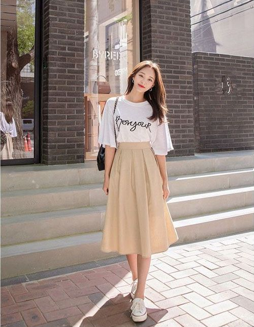 Váy dài rộng che khuyết điểm dễ dàng 