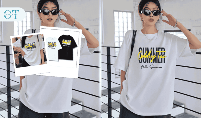 Áo phông nữ mùa hè rộng cá tính