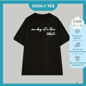 Áo Phông Oddly Tee Minimal Quote – One Day At A Time