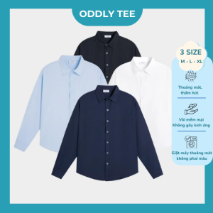 Áo Sơ Mi Tay Dài Basic Oddly Tee 2025 – Đơn Giản, Tinh Tế, Dễ Phối Mọi Dịp