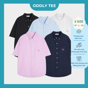 Áo Sơ Mi Tay Ngắn Eco Oxford Signature Oddly Tee 2025 – Mát Mẻ, Tinh Tế, Chuẩn Gu Mùa Hè
